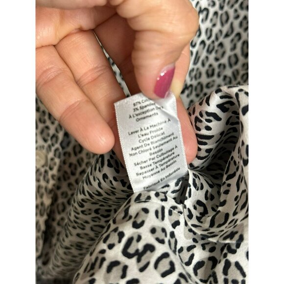 Talbot's Women's 24 Plus No Iron LS Button-Up Dress Shirt Leopard Print - Picture 5 of 9